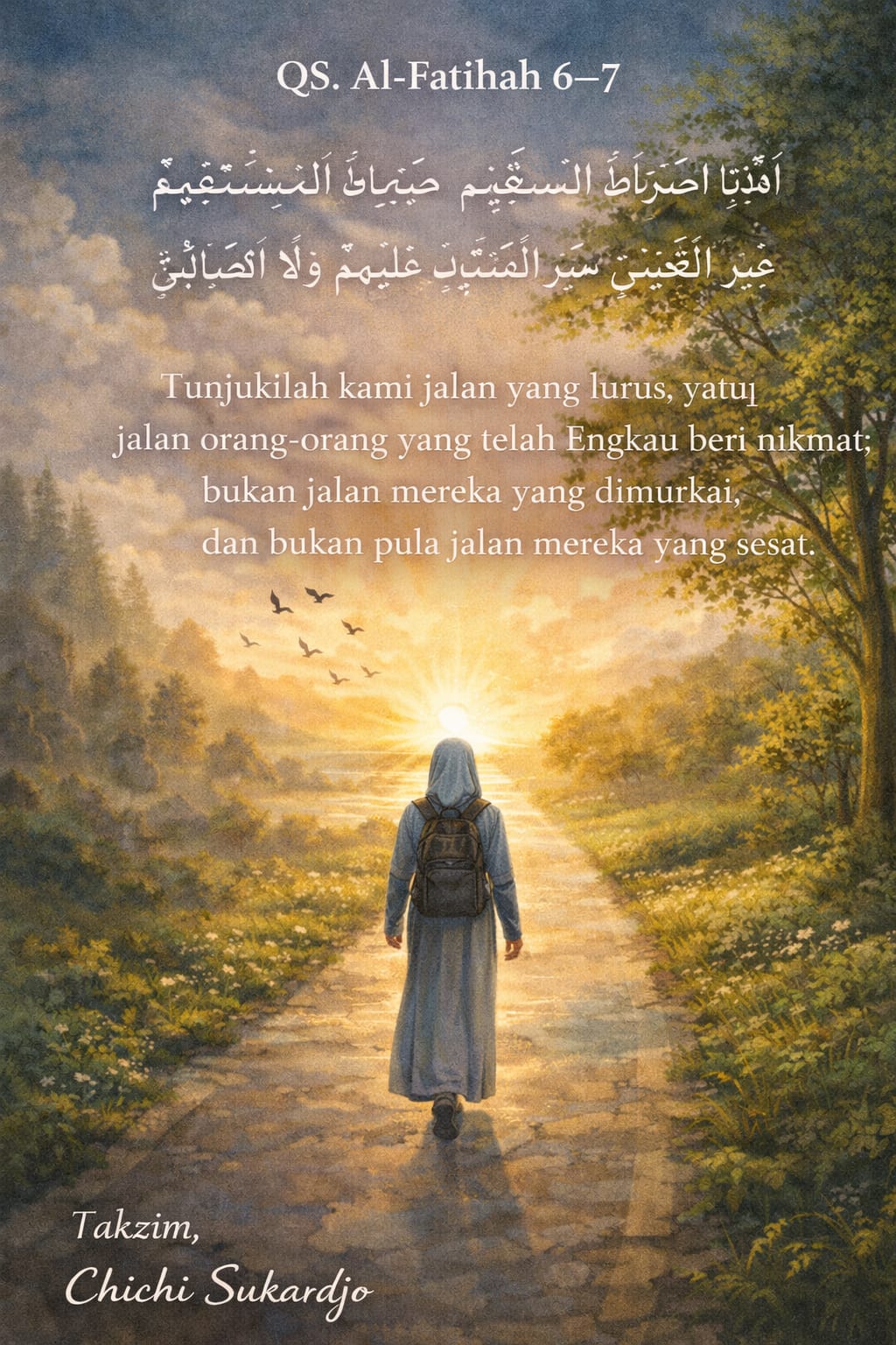Terjemah Al-Fatihah ayat 6-7